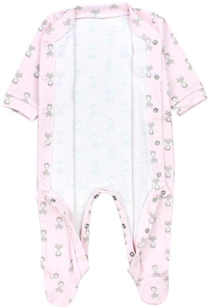 TupTam Baby Mädchen Schlafstrampler mit Fuß 3er Pack