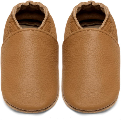 IceUnicorn Babyschuhe Krabbelschuhe aus weichem Leder für Jungen und Mädchen – Rutschfeste Lauflernschuhe für Kleinkinder