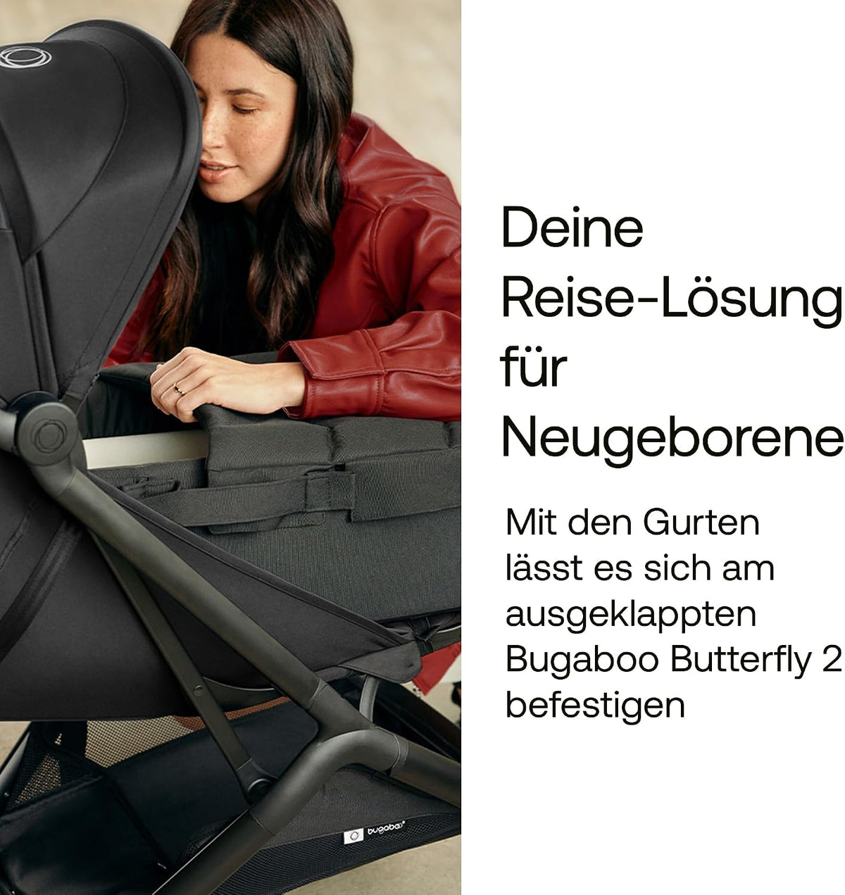 Bugaboo Babynest, tragbare Liegewanne mit Tragegurten
