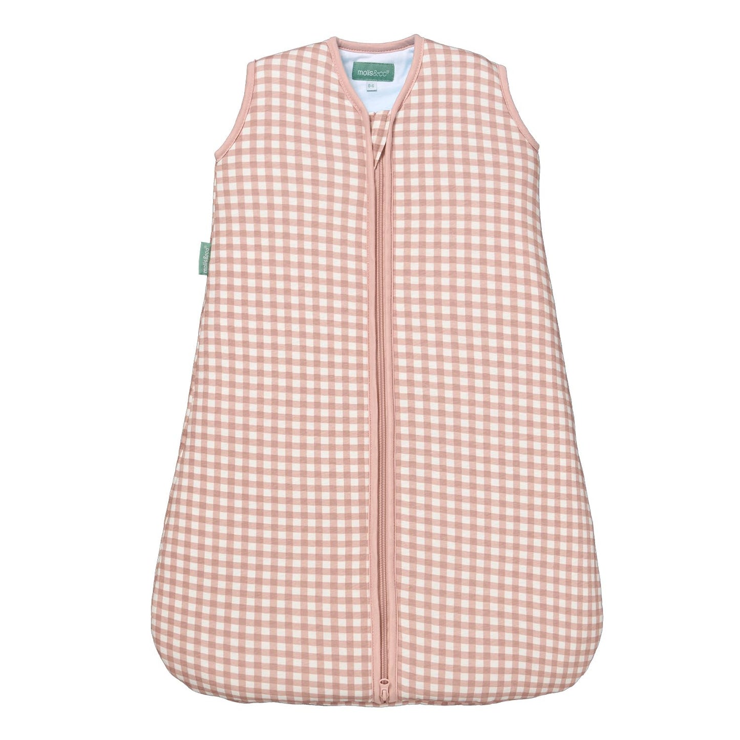 molis&co - Baby Sleeping Bag 2.5 TOG - All-Year Sleeping Bag - Baby Sleeping Bag Newborn - 100% Cotton (Oeko-Tex 100), Sleeveless Winter Sleeping Bag Padded - Premium Quality - Colima (70 cm)