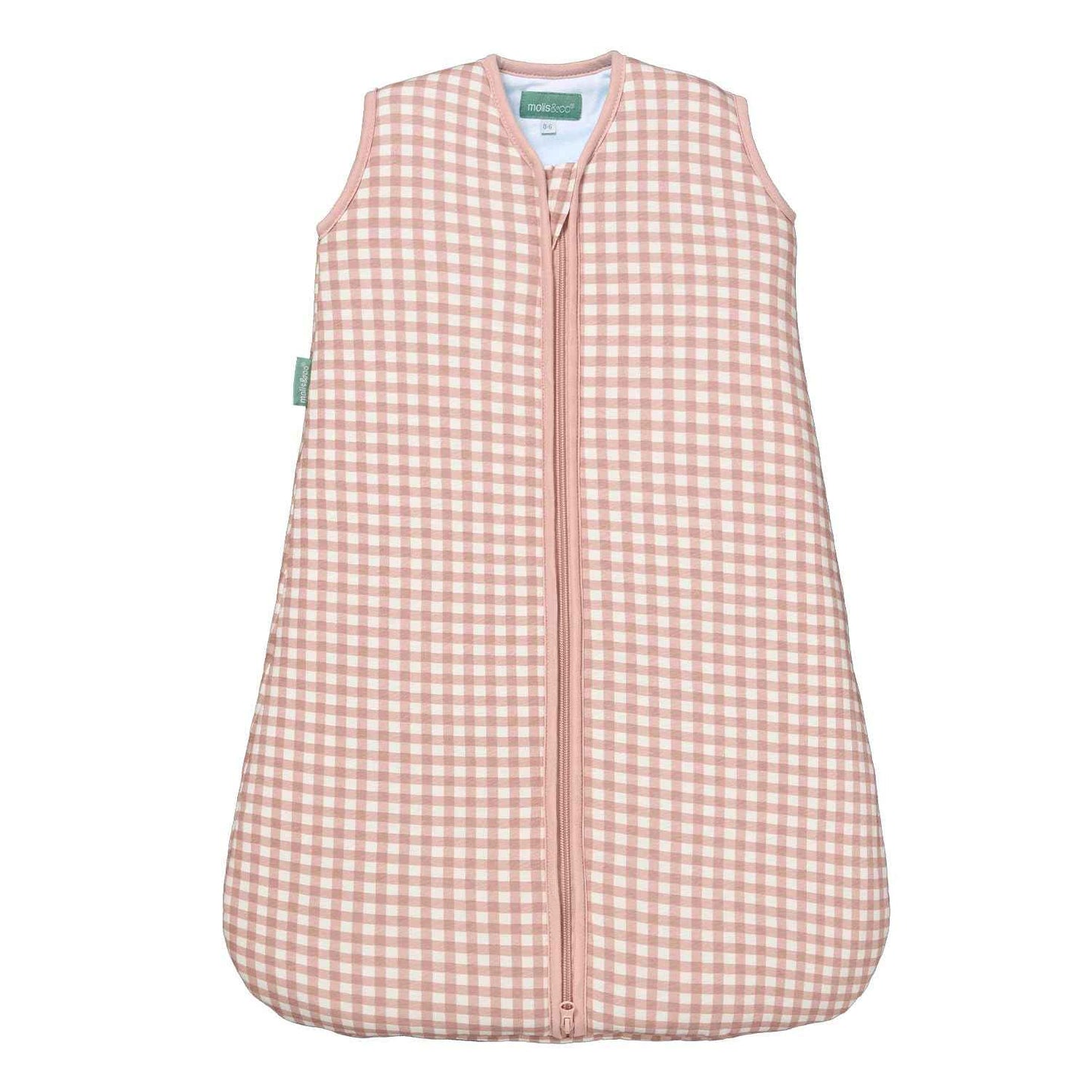 molis&co - Baby Sleeping Bag 2.5 TOG - All-Year Sleeping Bag - Baby Sleeping Bag Newborn - 100% Cotton (Oeko-Tex 100), Sleeveless Winter Sleeping Bag Padded - Premium Quality - Colima (70 cm)