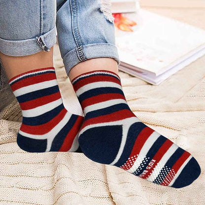 HYCLES Baby ABS Socks Children 0-7 Years 12 Pairs Stopper Socks Children Non-Slip Socks Child Boys Girls 23-26 27-30 Toddler Socks Baby
