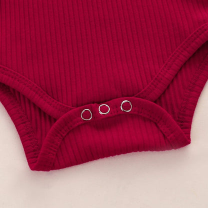 Baby Mädchen Kleidung Set, Weiches Neugeborenes Outfit mit Langarm Bodysuit Strampler, Hose und Stirnband / Hut