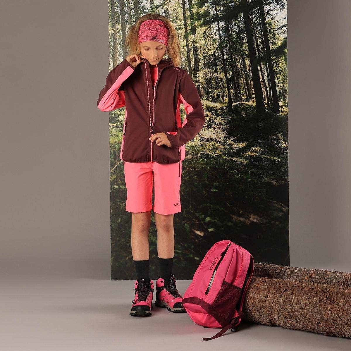 CMP Unisex Children's Lightweight Softshell Jacket with Fixed Hood Jacket Cocoon Coat 