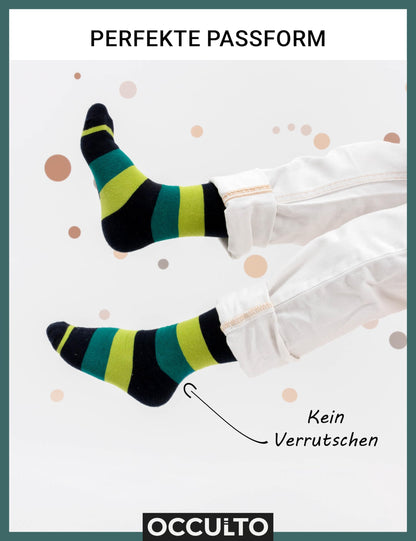 Occulto Jungen & Mädchen Bunte Socken 10er Pack (Modell: Estilo)
