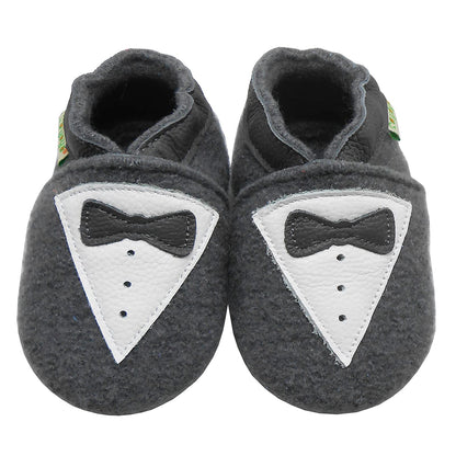 SAYOYO Babyschuhe für Jungen und Mädchen - Erste Lauf- und Krabbelschuhe mit weicher Wolle und rutschfester Gummisohle