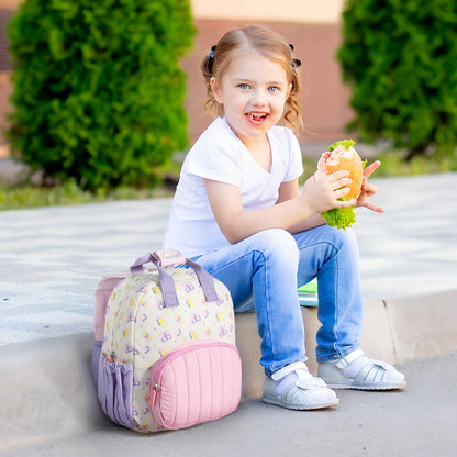 Kinderrucksack Mädchen 30cm Rucksack Kleinkind Kinderrucksack für 2-4 Jahre Kinder kindergartenrucksack Mini Tagesrucksack Reisetasche - Rosa Erdbeere