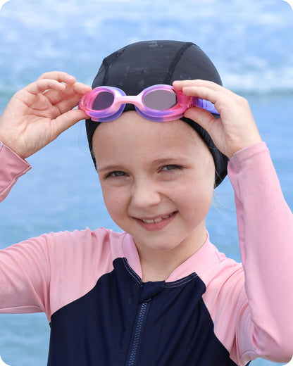 Findway Schwimmbrille Kinder,Schwimmbrille für Kinder Jungen Mädchen Junior, UV-Schutz Anti Nebel Kinder Schwimmbrille für Alter 3-12 Jahre