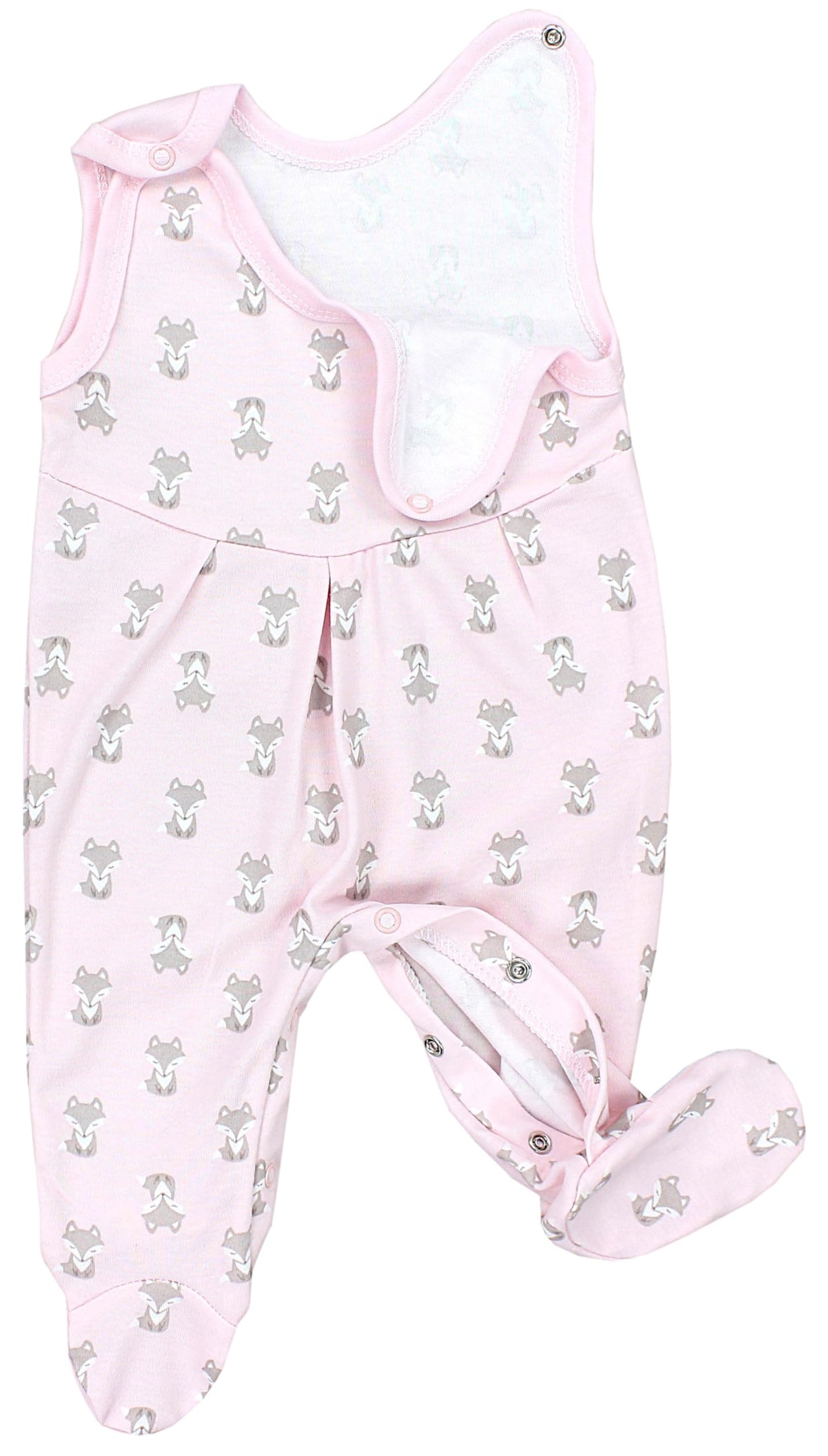 TupTam Baby Mädchen Strampler mit Fuß 3er Pack