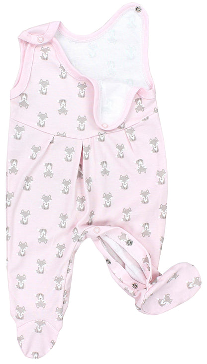 TupTam Baby Mädchen Strampler mit Fuß 3er Pack