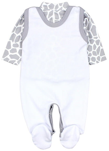 TupTam Baby Unisex Strampler Set mit bedrucktem Spruch, 2er-Pack
