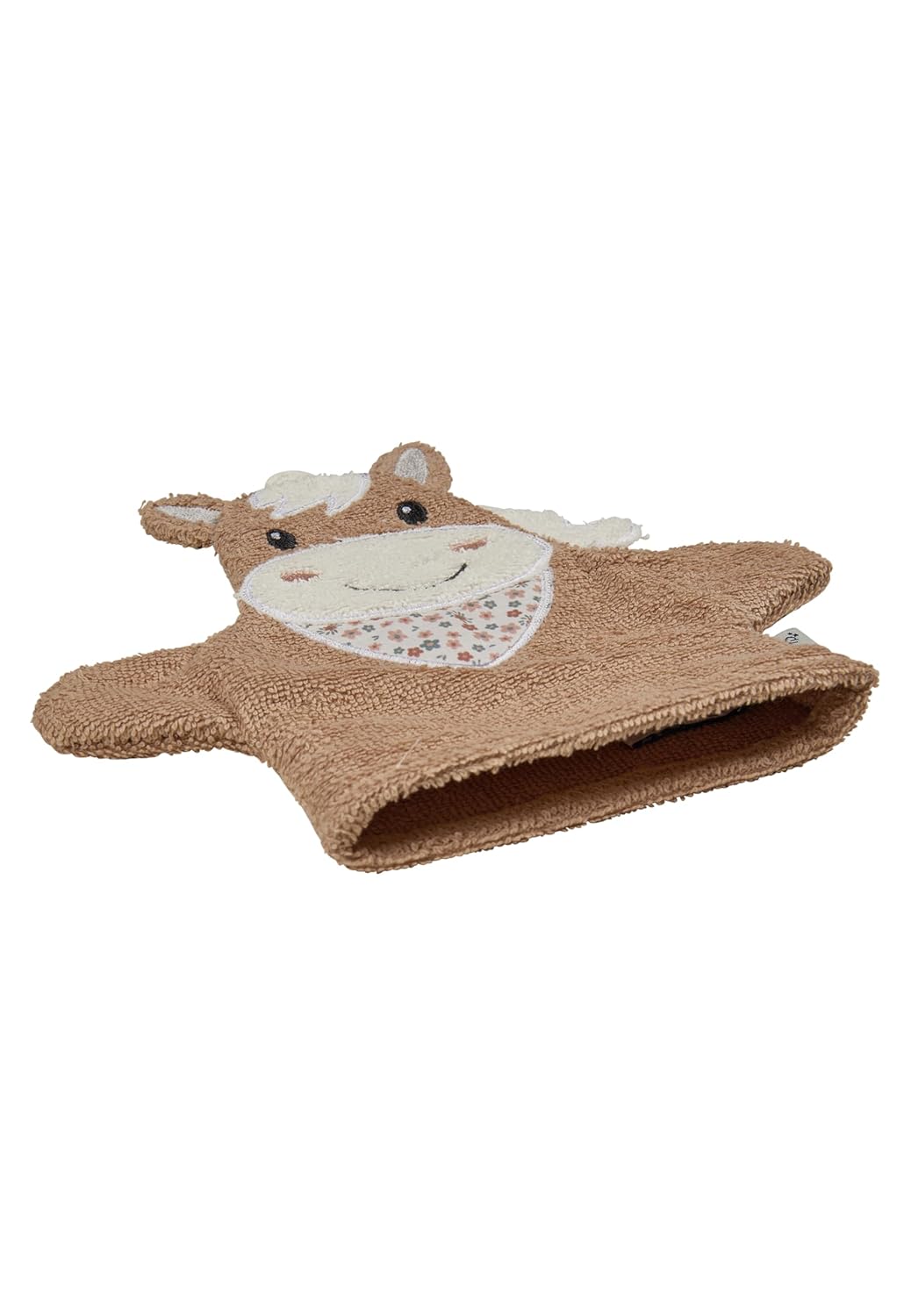 Sterntaler Sunny Horse Wash Mitts - Terry Cloth Baby Wash Mitt Made of Absorbent, Soft Cotton, Provides Fun Bathing and Showering - Baby and Children's Wash Cloth, Light Beige
