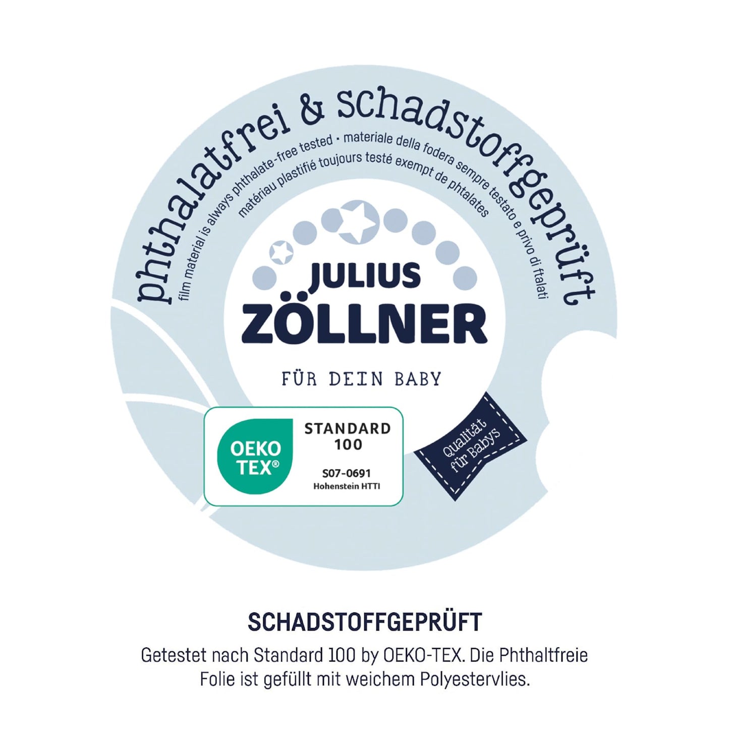 Julius Zöllner Wickelauflage Softy 85x75 cm - Wickelunterlage - wasserdicht und abwischbar - Made in Germany – Oeko-Tex Standard 100 – Schmusebär