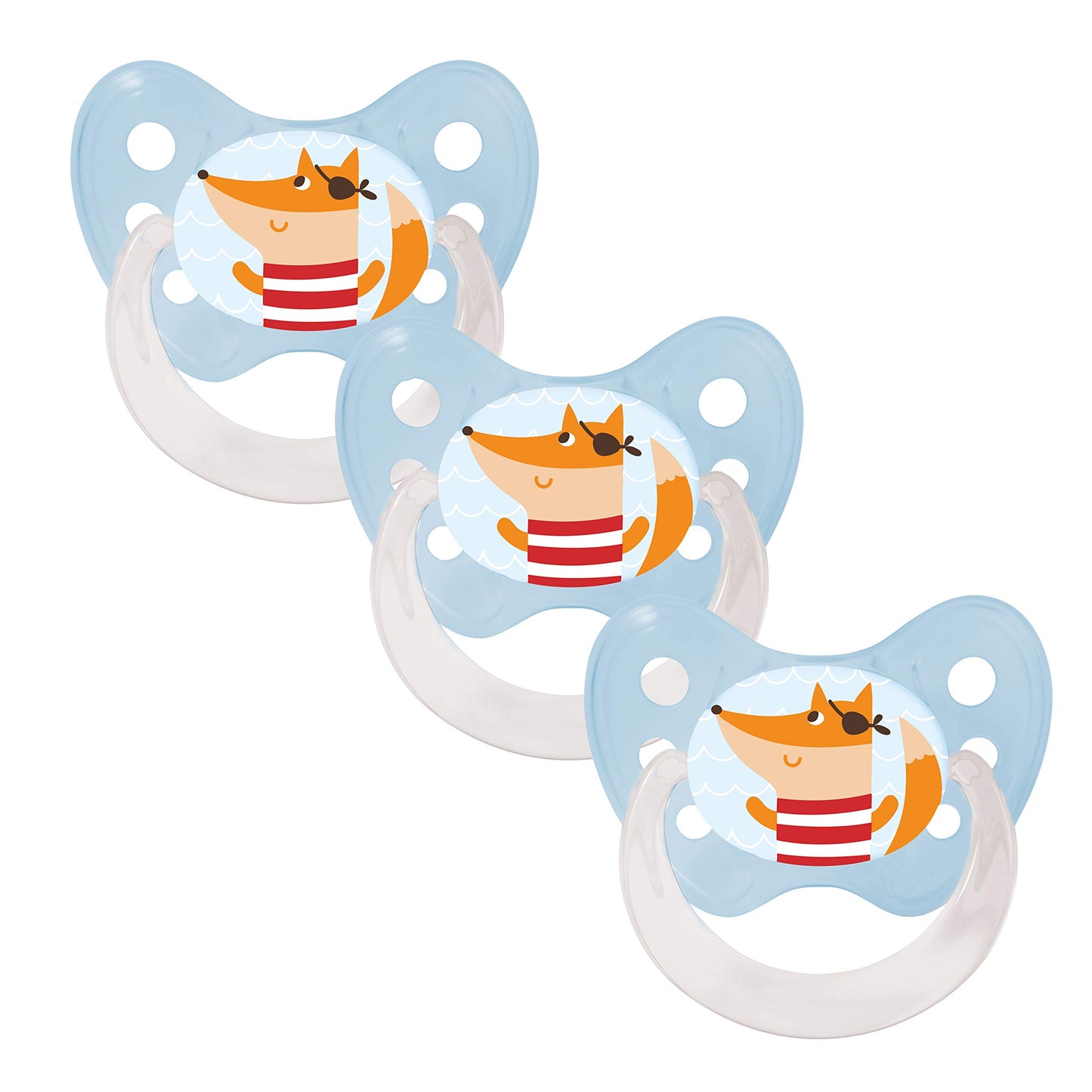 dentistar Silikon Schnuller 3er-Set - Größe 2, 6-14 Monate - Zahn- & kieferfreundlicher Nuckel mit Dental-Stufe – BPA-frei – Made in Germany - Regenbogen, Lila