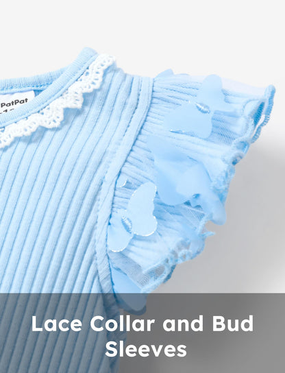 PATPAT Baby Girls' Tulle Dress with Long Sleeves, Tutu for Toddlers, Perfect as a Flower Girl or Christmas Party Birthday Long Sleeve Princess Dress, 3-24 Months