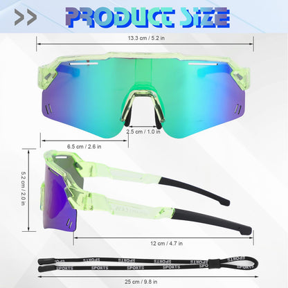 Beipegin Sonnenbrille Kinder Polarisierte UV400 Schutz Jugendliche Fahrradbrille Sportbrille Schnelle Brille Sonnenstrahlen Radfahren Sonnenbrillen für Teens Jungen Mädchen