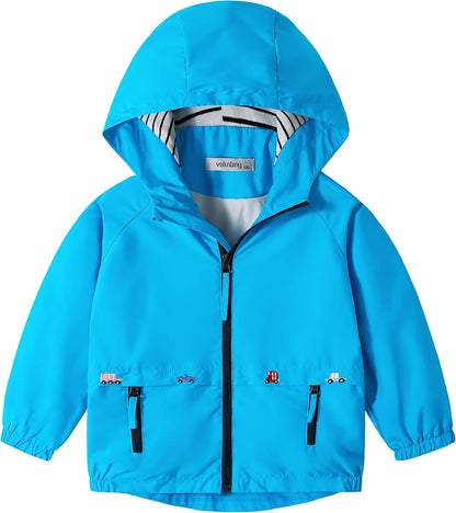 Volunboy Baby Kapuzen Jackets, Jungen Langarm Winddicht Mantel Cartoon Aufdruck Jacken