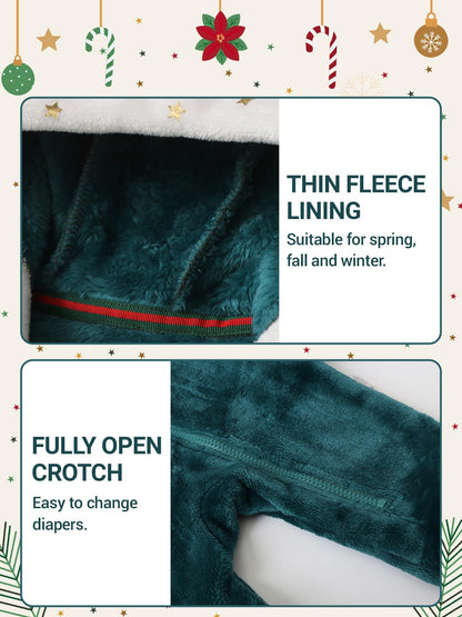 Baby Overall Winter Fleece Schneeanzug Baby Warm Strampler mit Kapuze Herbst Winter für Jungen Mädchen 0-12 Monate