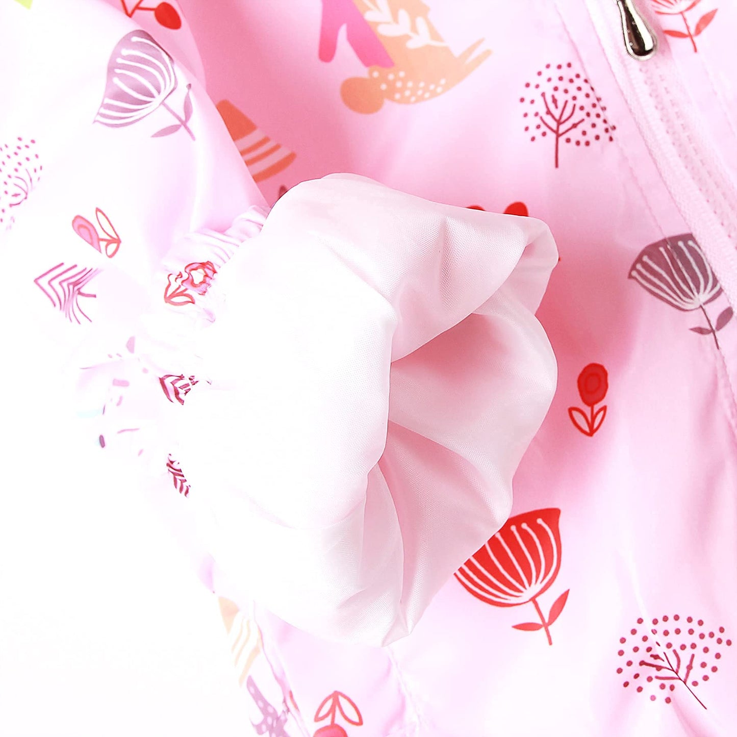 JinBei Jacken Mädchen Jacke Baby Kinder Kapuzen Sweatjacke Kapuzenjacke Cartoon Aufdruck Winddicht Mantel Windjacke Übergangsjack Frühling Herbst Outwear Softshelljacke Regenjacken 1-7 Jahre