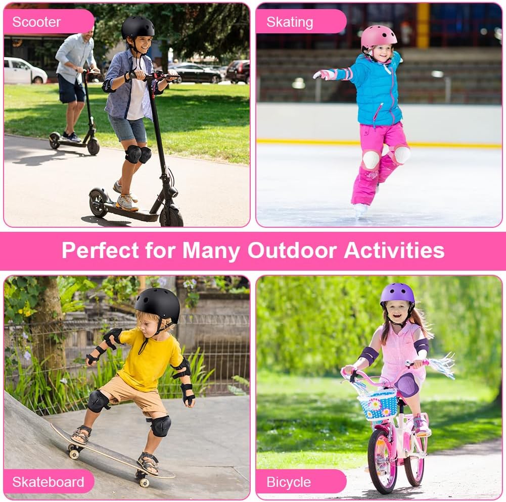 Flintronic Children's Bicycle Helmet, Children's Helmet, Bicycle Helmet for Children, Adjustable Skateboard Helmet for Bicycle, Skateboard, Scooter, Skating, Scooter, BMX for 2-13 Years