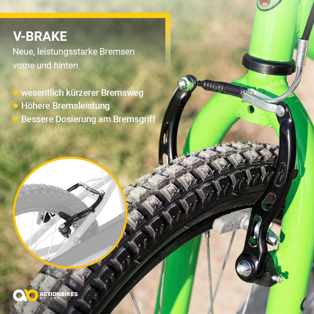 Actionbikes Kinderfahrrad Zombie | 12 16 20 Zoll - V-Brake Bremsen - Fahrrad für Kinder von 2-9 Jahren - Schutzblech v. / h - Kinder Fahrrad für Mädchen & Jungen - Fahrräder - Bicycle - Kinderrad - Meloni2