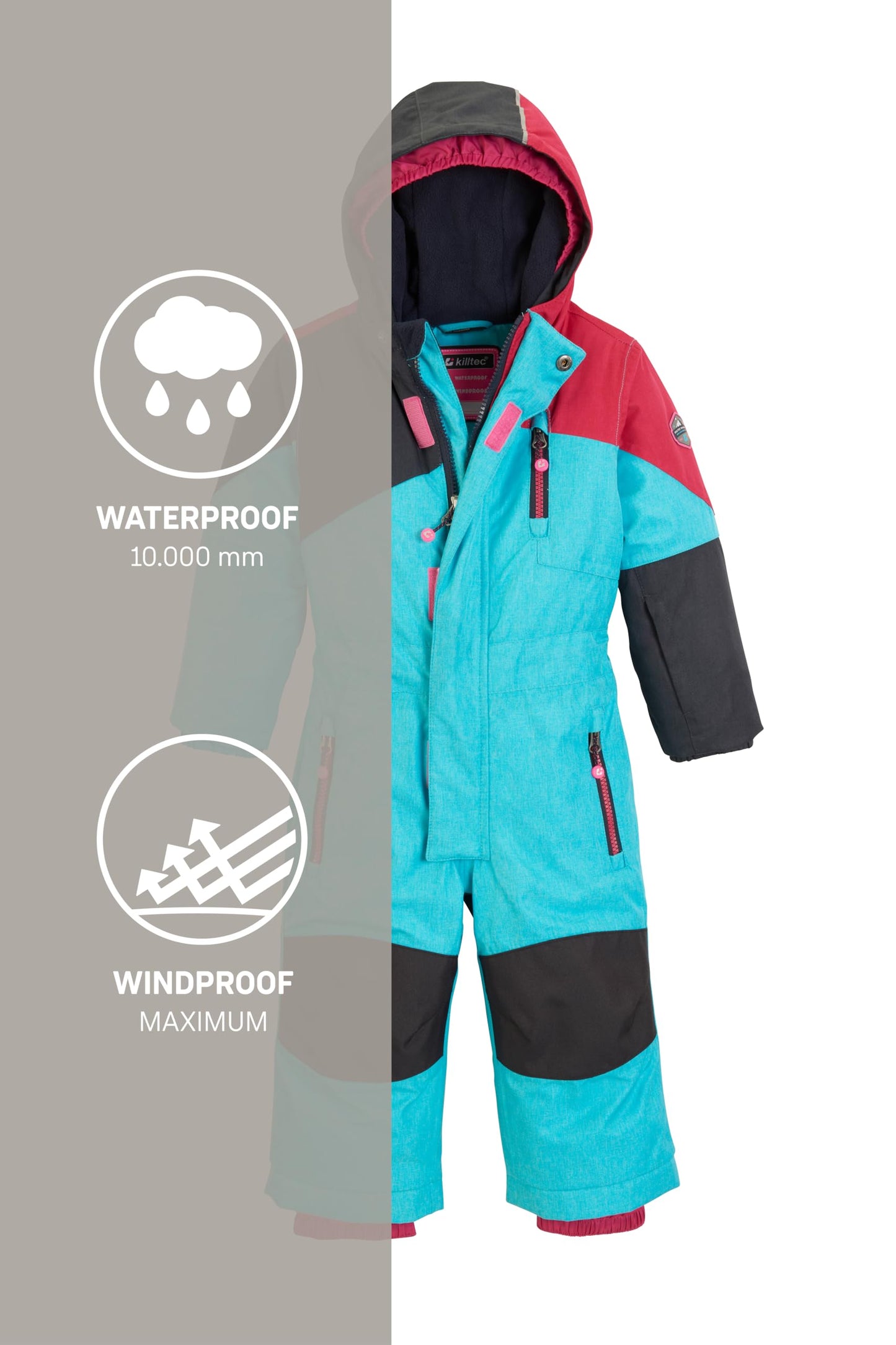 Killtec Kesley Mini Ski Overall/Snowsuit with Hood Unisex Children's
