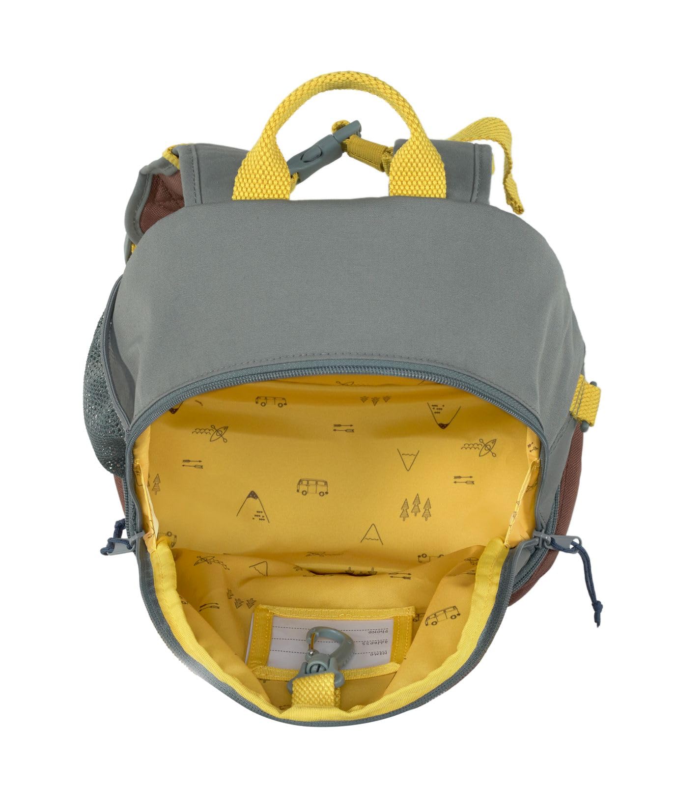 LÄSSIG Children's Backpack Nursery Bag with Chest Strap 6.5 L from 3 Years, Adventure Tractor, Kids Backpack