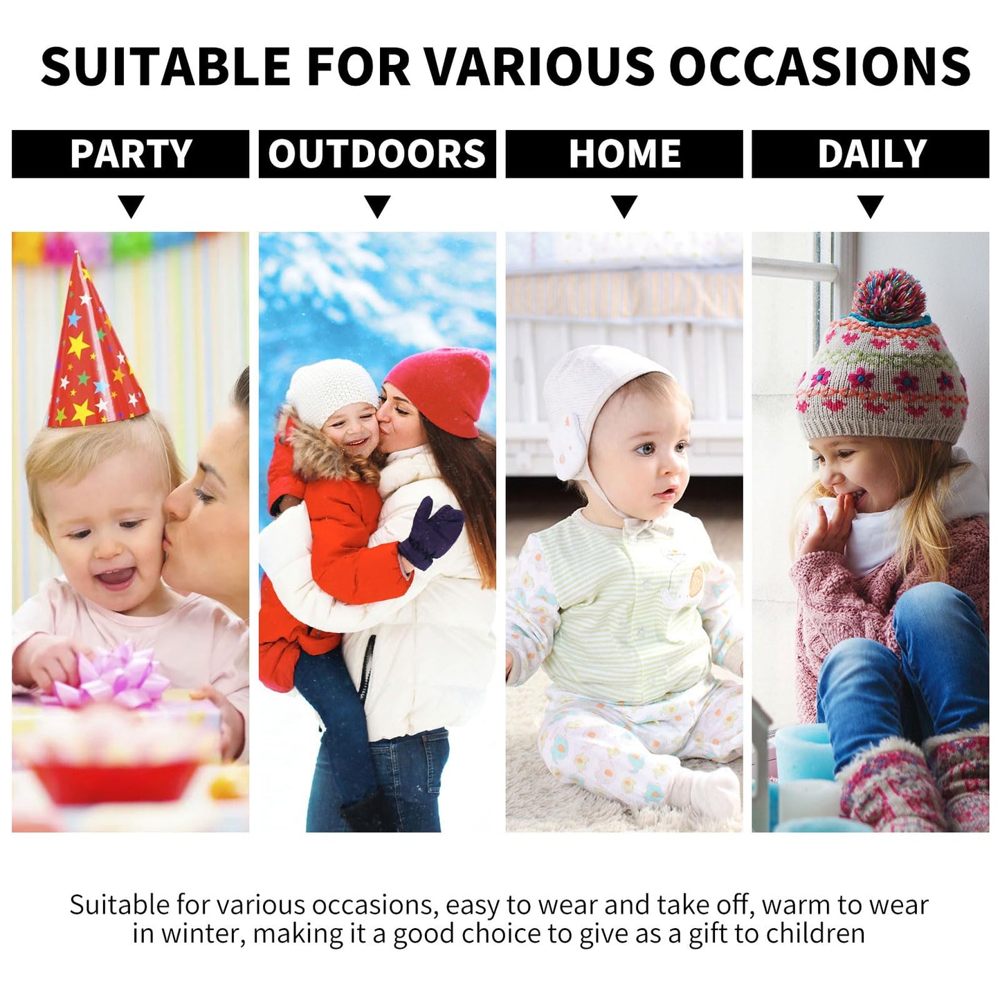 Tolaler Baby Newborn Fleece Booties Unisex, Thickened Lining, Warm Baby Winter Shoes, Adjustable Non-Slip with Soft Sole, Baby Booties/Everyday Wear (0–18 Months)