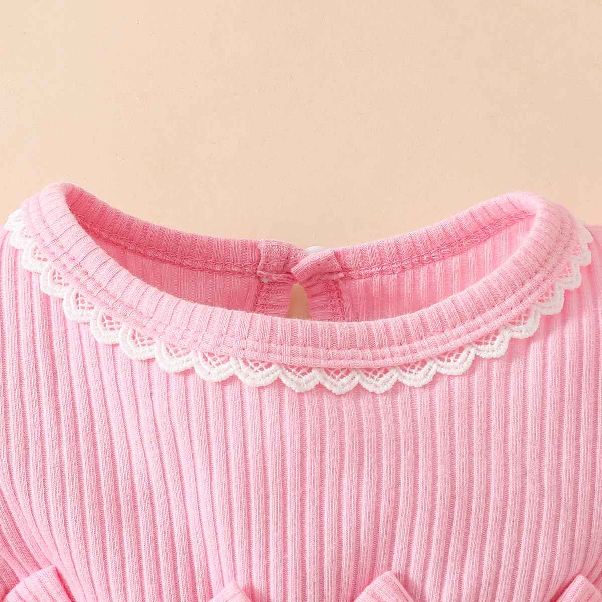 Baby Girl Dress Long Sleeve Newborn Baby Clothing Ruffle Tulle Dress Princess Tutu Skirt for 6 Months - 3 Years