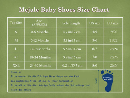 Mejale Leather Baby Shoes First Walking Shoes Crawling Shoes Toddler Children's Shoes Slippers