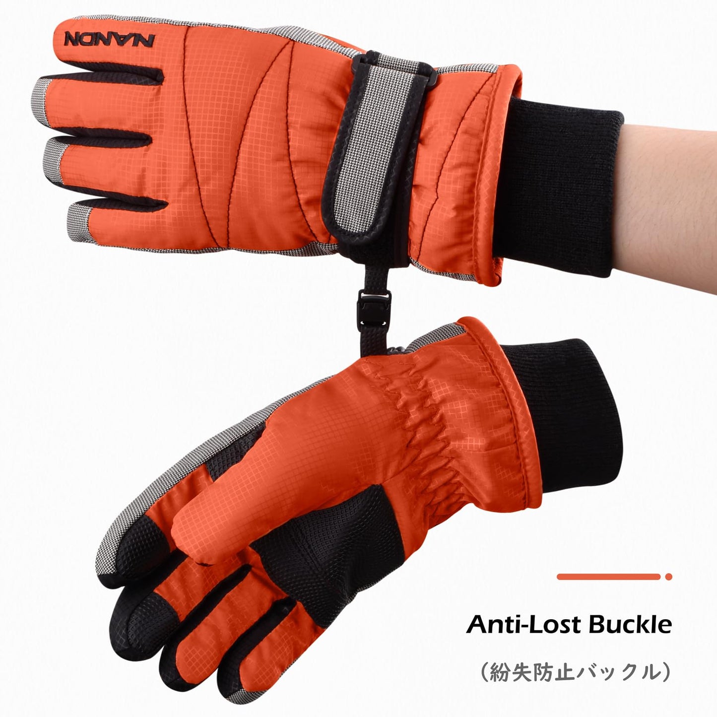TRIWONDER Children's Ski Gloves, Thermal Fleece Gloves, Warm Winter Gloves for Boys and Girls