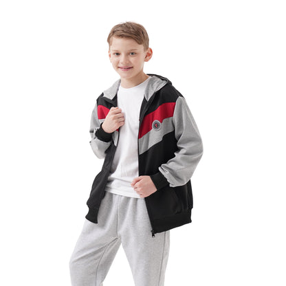 Ywenaisy Sweatjacke Jungen Zip Jacke Jungen Pullover Jungen mit Kapuze Zip Hoodie Kinder Jungen Sweatshirts Kapuzenpullover für Jungen Streetwear Hoodie Jungen für Jahre 8-16 und Höhe 116-170 cm