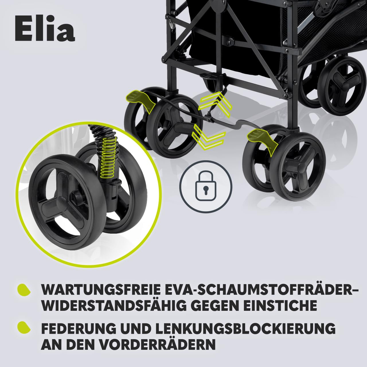 LIONELO Elia Buggy Small Foldable Pushchair up to 15 kg, Back and Footrest Adjustment, Rear Wheel Brake, Mosquito Net, Shopping Basket - Meloni2
