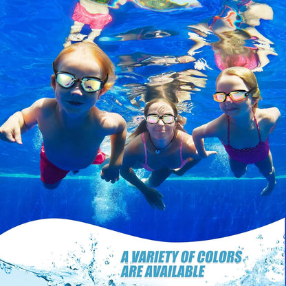 faliring Schwimmbrille Kinder, 2 Stück taucherbrille kinder Junior 3-15 Jahre, Gläsern Wassersport Schwimmbrillen Swimming Goggles Geschenke für Mädchen Jungen