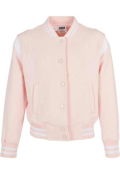 Urban Classics Girls' Inset College Sweat Jacket