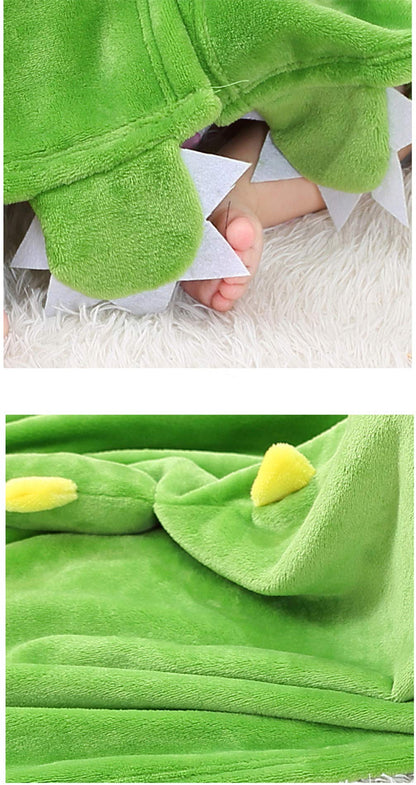 Doladola Baby Decke Babys Tier Design，Flanell Kinder Decke Kapuzenhandtuch für Mädchen und Jungen，Baby Kapuze Badeponcho Kinder Warm（gelbe Ente）