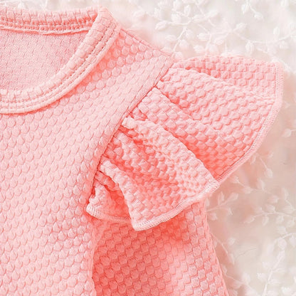 Baby Mädchen Kleid Strickjacke Sets 3 Stück Neugeborene Kleidung Jäckchen + Kleid + Stirnband Frühling Sommer Herbst Winter Langarm Jacke Ärmelloses Kleid für Hochzeit Weihnachten