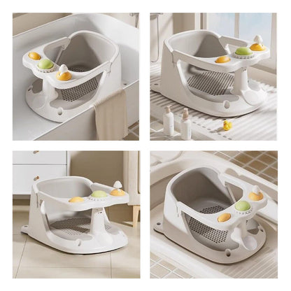 Bebamour Baby Bath Seat 6 Months + Child Bathtub Non-Slip Bath Chair, Water Jug