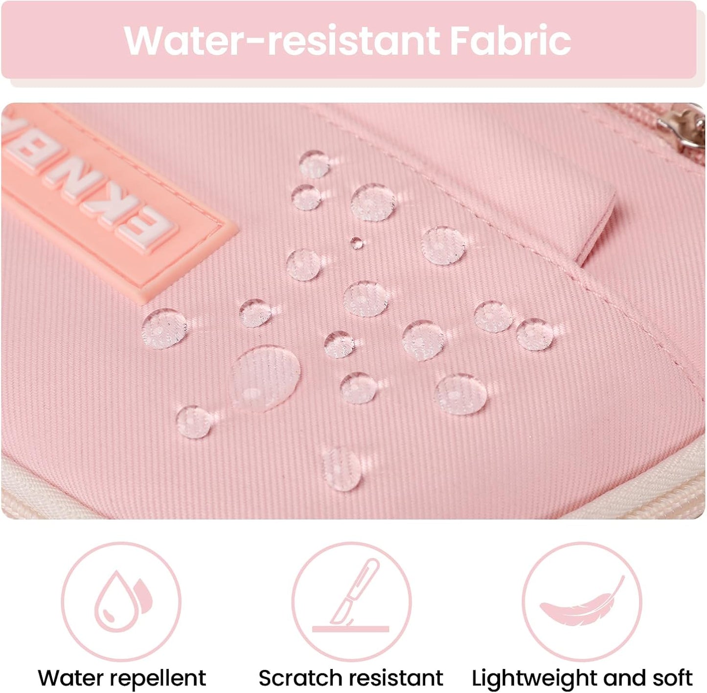 Tanou Schulrucksack Mädchen Schulranzen Kinder der 3.-7. Klasse, Rosa | Große Kapazität Schulrucksack Teenager, Leichter Nylon Mädchen Schultasche für Schule Reisen