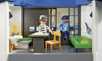 PLAYMOBIL City Action 6872 Polizei-Kommandozentrale mit Gefängnis, für Kinder von 4-10 Jahren