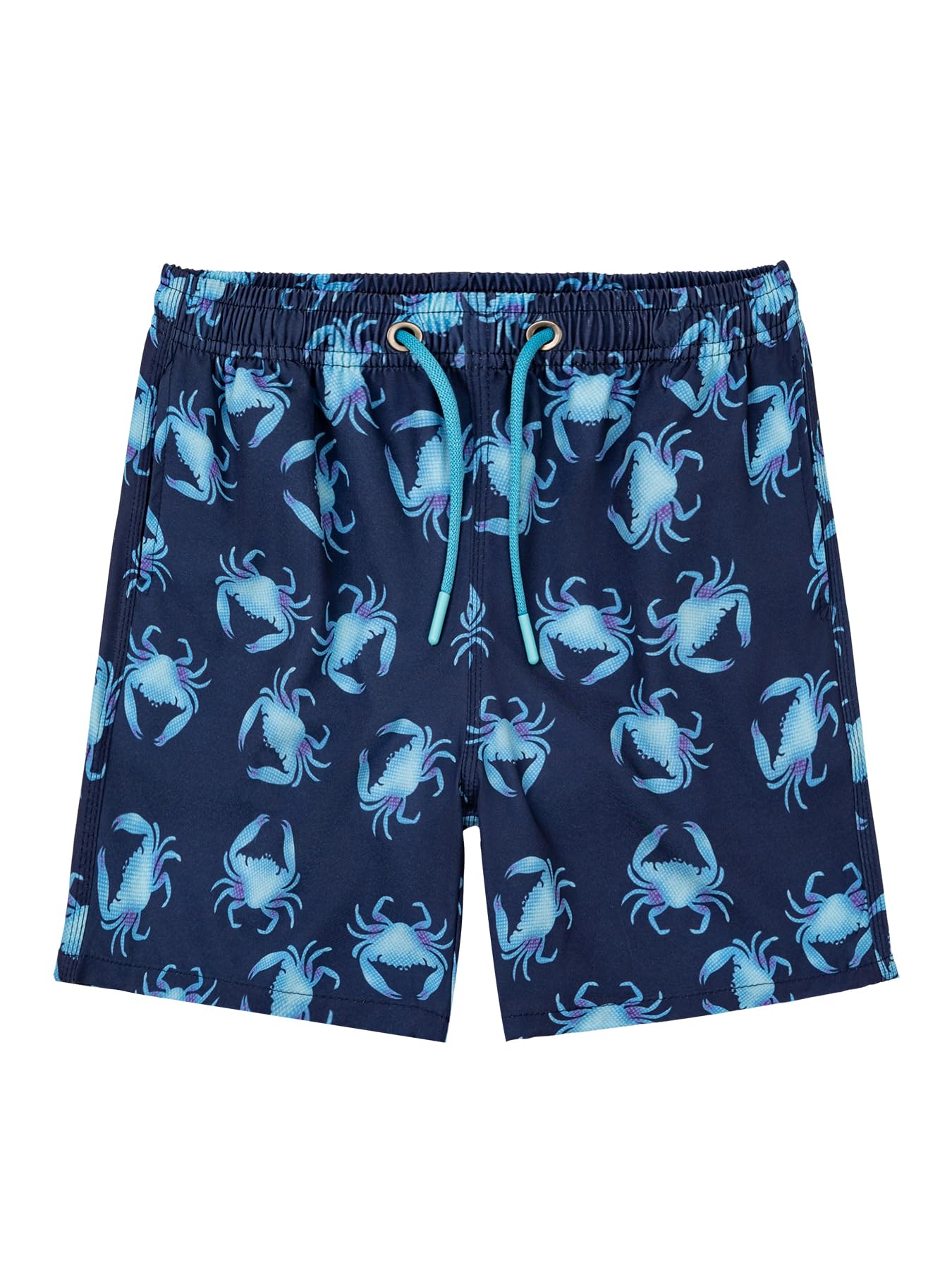 CALBOUNT Boys' Swimming Shorts Printed Quick Dry Swim Shorts with Inner Shorts 