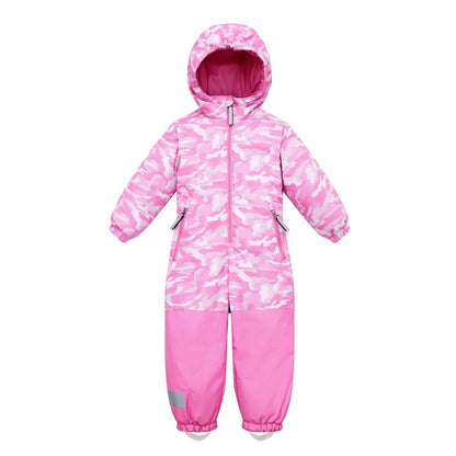 Owntop Children's Unisex Snow Suit Girls Boys Windproof Waterproof Ski Suit with Hood Zip 98-122