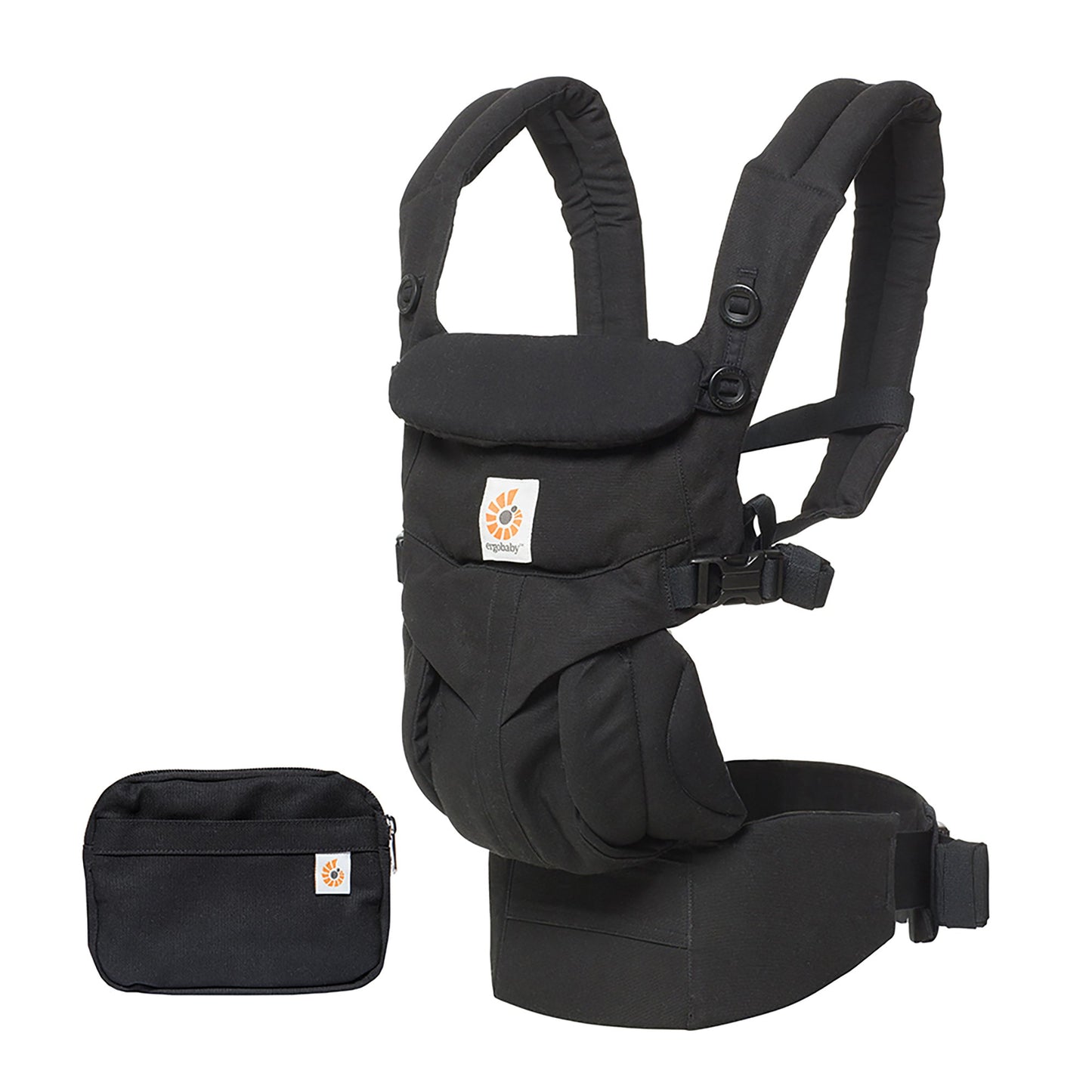 Ergobaby Babytrage, Omni 360 Cool Air Mesh mit 4 Positionen für Neugeborene bis Kleinkinder (0-4 Jahre), ergonomische Kindertrage und Rucksack, Mitternachtsblau