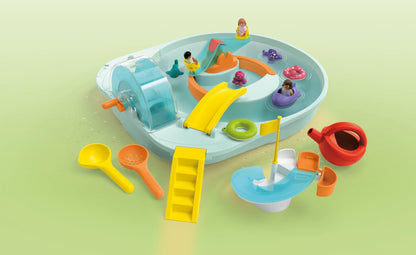 PLAYMOBIL JUNIOR Aqua | Tinti | Buntes U-Boot | nachhaltiges Badewannenspielzeug | Für Kinder ab 1 Jahr | inkl. 3 verschiedenfarbigen Badetabs | 71440
