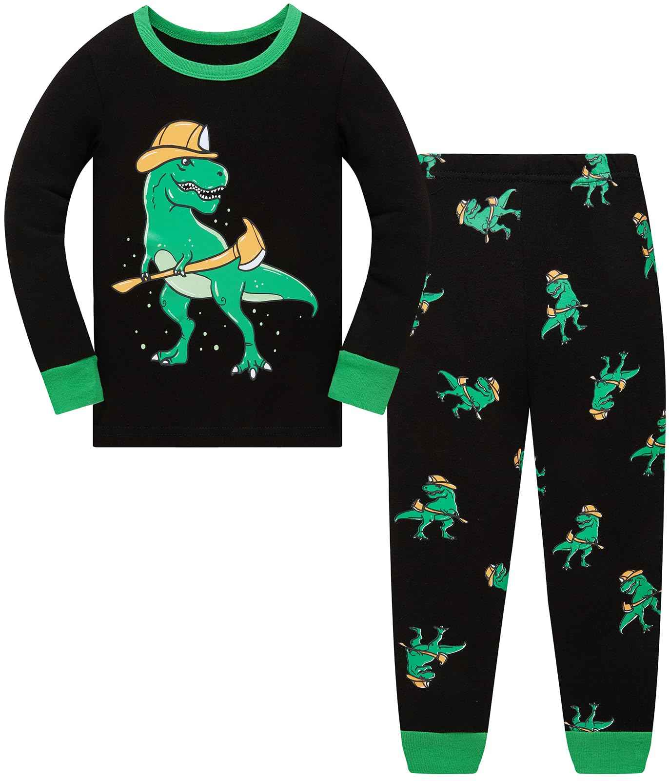 Boys Pyjamas Dinosaur Children's Sleepwear Long Sleeve Cotton Winter Christmas Pyjama Set Size 92-152, 1-12 Years