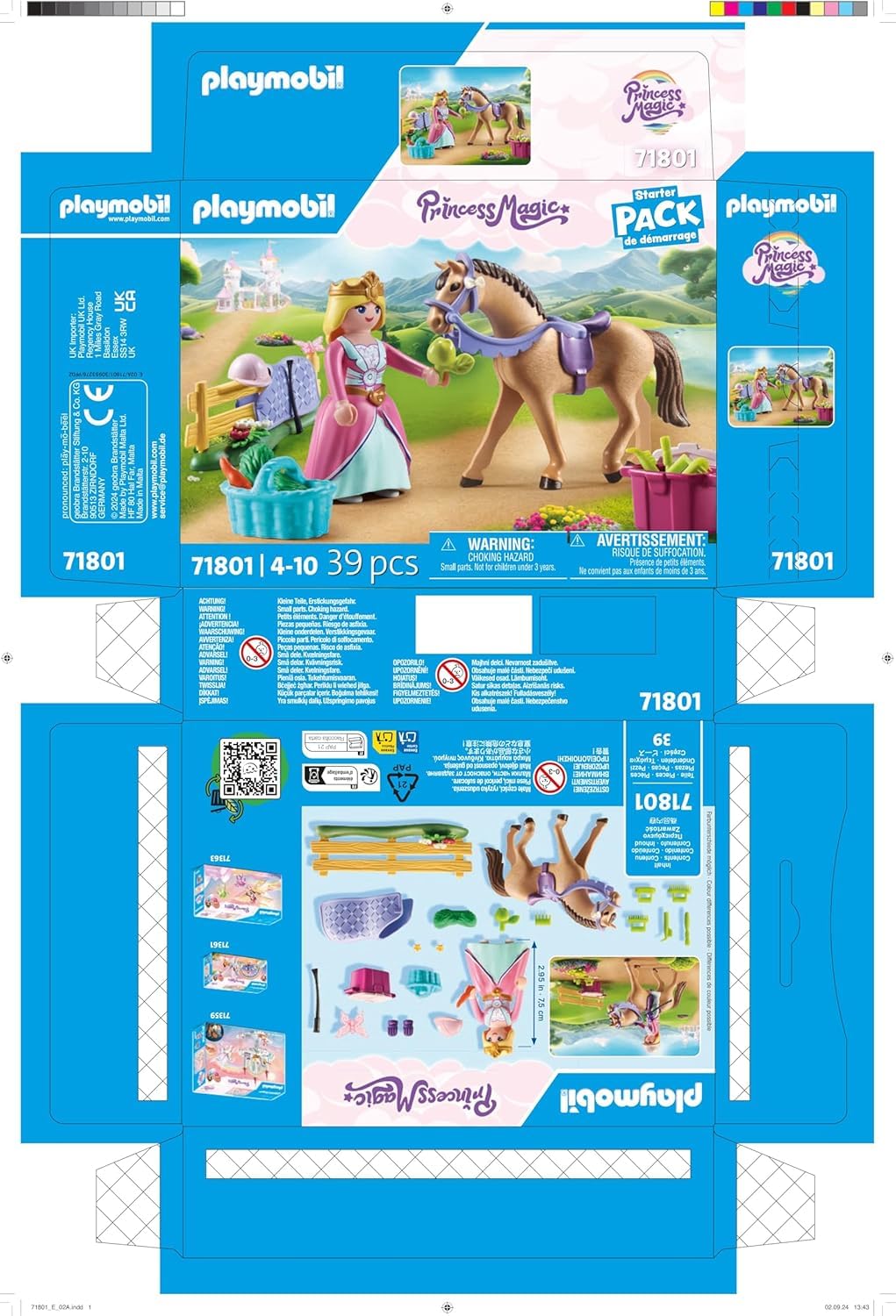 PLAYMOBIL | Princess Magic | Prinzessinnenschloss mit Königspaar | Prinzessinnen Spielzeug | Schloss Spielset | Märchen Spielzeug für Kinder ab 4 Jahren | 71845