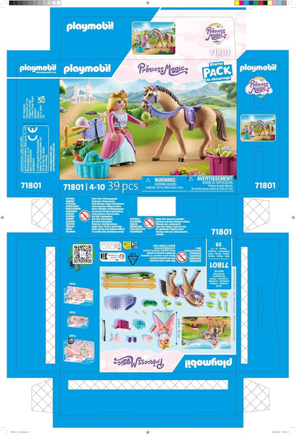 PLAYMOBIL | Princess Magic | Prinzessinnenschloss mit Königspaar | Prinzessinnen Spielzeug | Schloss Spielset | Märchen Spielzeug für Kinder ab 4 Jahren | 71845