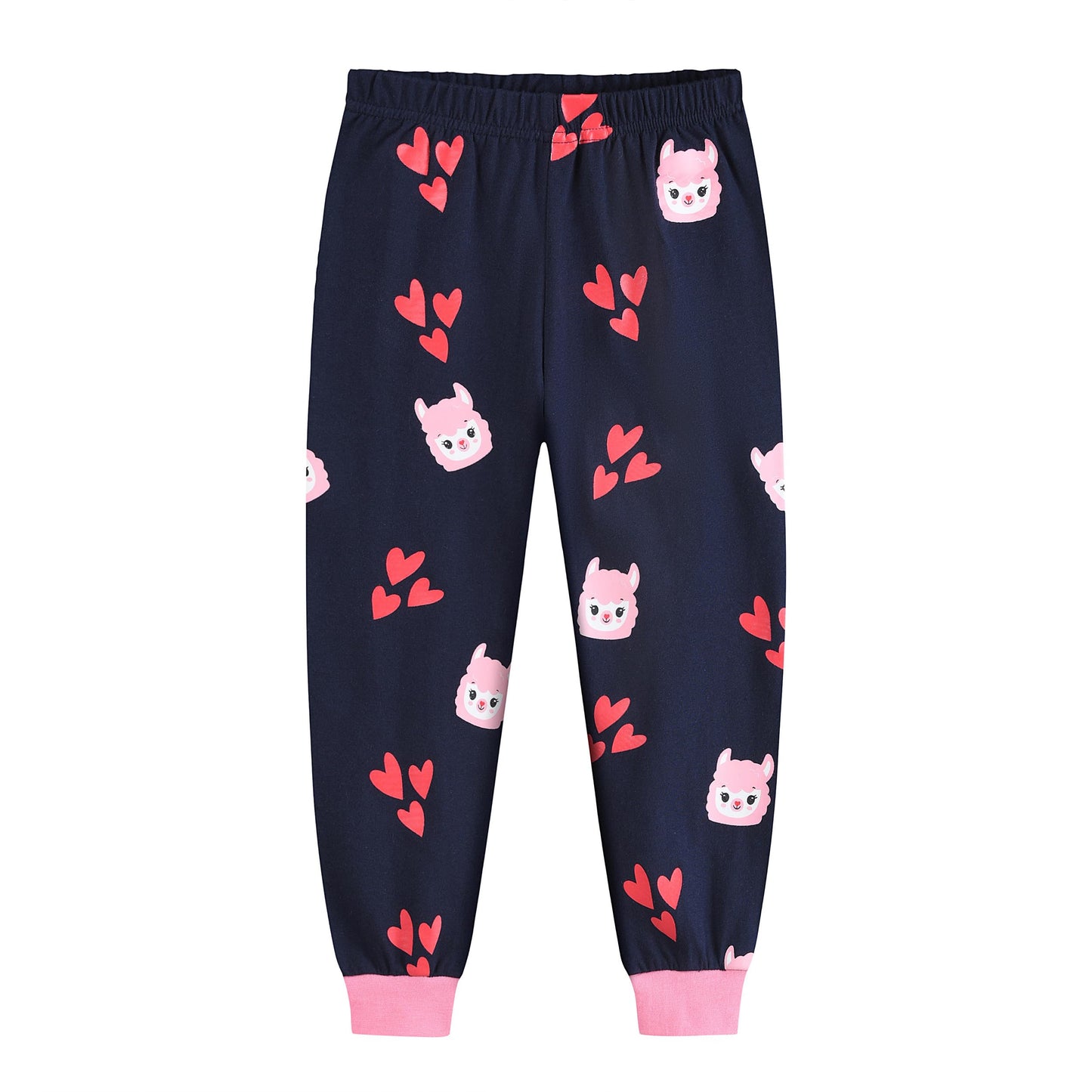 EULLA Children's Pyjamas Girls Long Sleeve Winter Pyjama Set Cotton Mermaid Unicorn Princess Cat Dino Two Piece Sleepwear 92 98 104 110 116 122