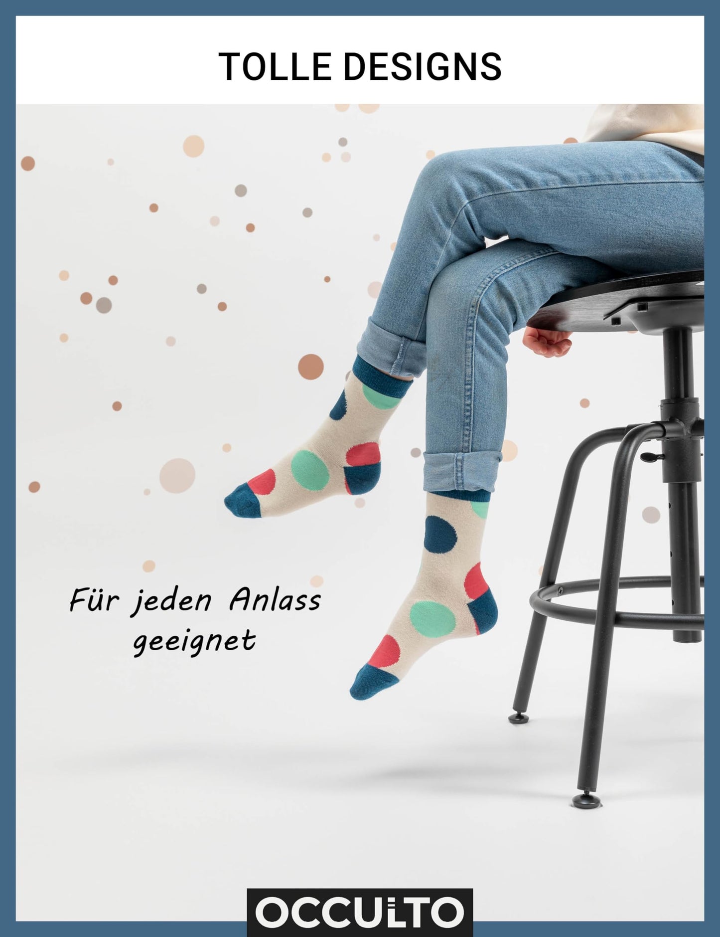 Occulto Jungen & Mädchen Bunte Socken 10er Pack (Modell: Estilo)