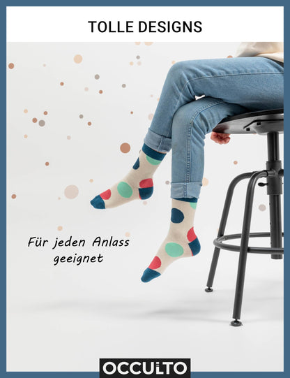 Occulto Jungen & Mädchen Bunte Socken 10er Pack (Modell: Estilo)